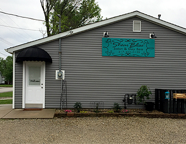 Outside the Shear Bliss Salon & Day Spa